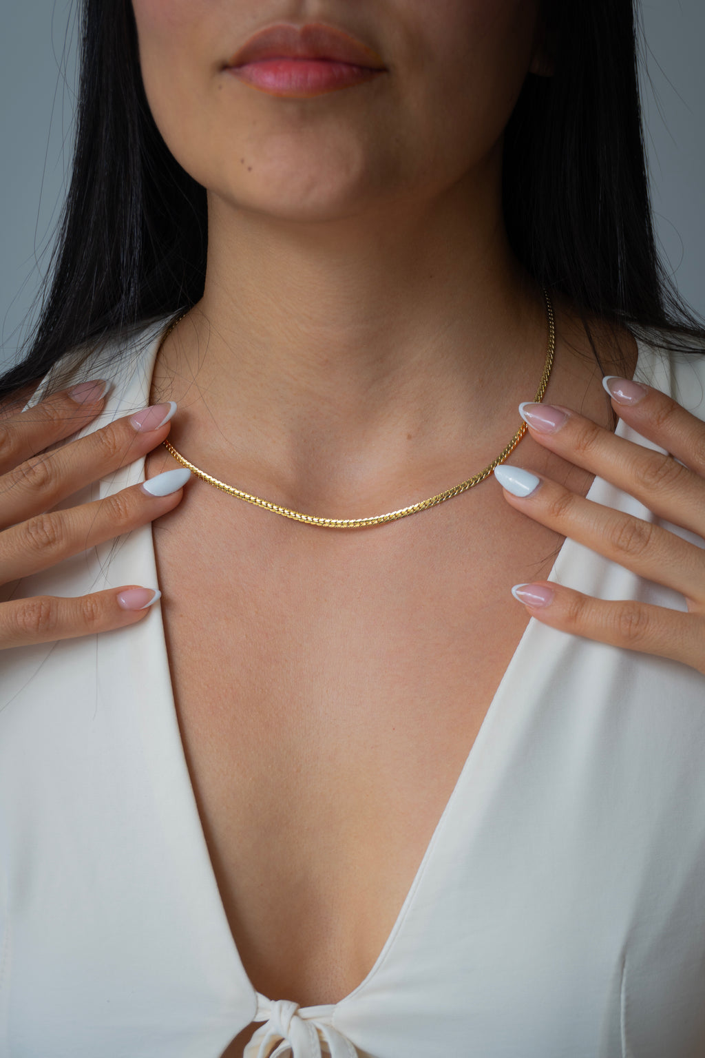 Cadena Grabada Mujer