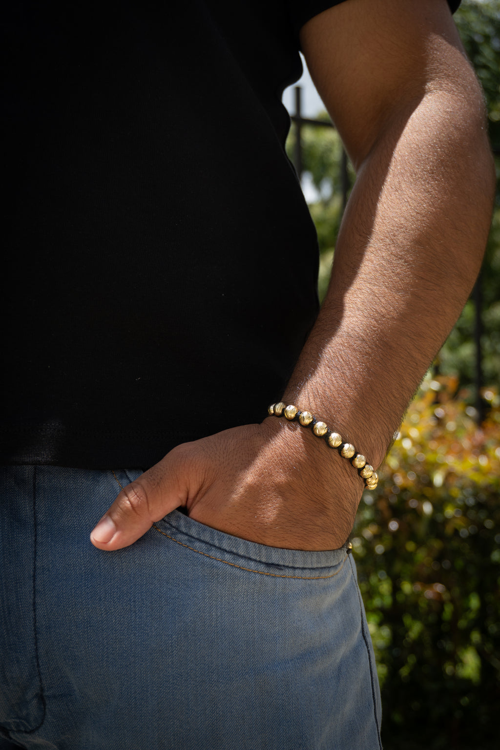 Pulsera Diamantada Entrelazada Hombre